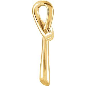 14K Yellow Gold 26x19.25 mm Cross Pendant