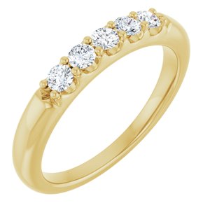 14K Yellow Gold 1/3 CTW Natural Diamond Anniversary Band
