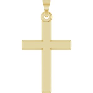 14K Yellow Gold Cross Pendant