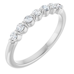Platinum 1/5 Lab-Grown Diamond Anniversary Band
