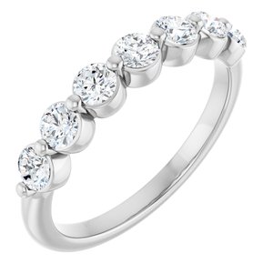 Platinum 5/8 Natural Diamond Anniversary Band