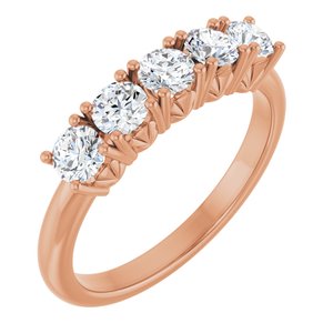 14K Rose Gold 3/4 CTW Lab-Grown Diamond Anniversary Band