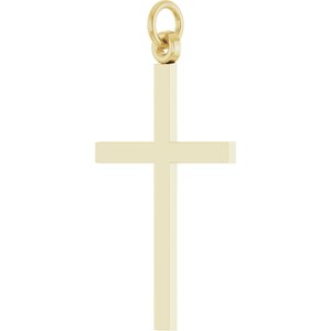 14K Yellow Gold Cross Pendant