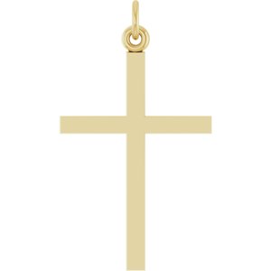 14K Yellow Gold Cross Pendant