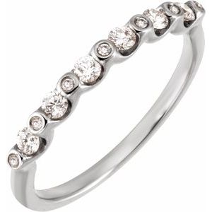 14K White Gold 1/3 CTW Lab-Grown Diamond Anniversary Band