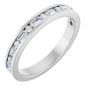 Platinum 1/3 CTW Natural Diamond Anniversary Band