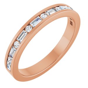 14K Rose Gold 1/3 CTW Natural Diamond Anniversary Band