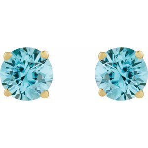 14K Yellow Gold 1/3 CT Lab-Grown Diamond Earring