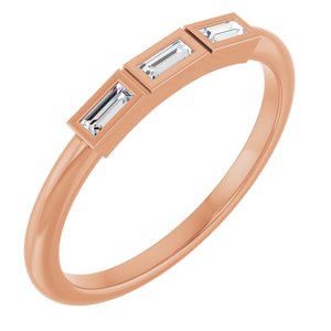 14K Rose Gold 1/10 CTW Natural Diamond Anniversary Band