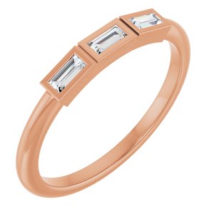 14K Rose Gold 1/6 CTW Natural Diamond Anniversary Band