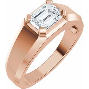 14K Rose Gold 1 CTW Lab-Grown Diamond Band