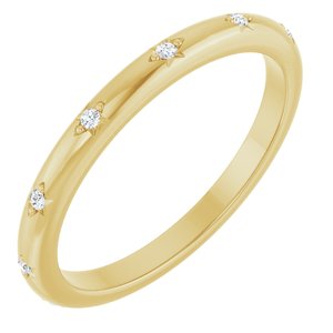 14K Yellow Gold .06 CTW Lab-Grown Diamond Anniversary Band