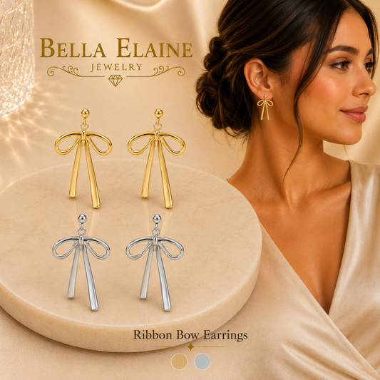 Ribbon Bow Earrings