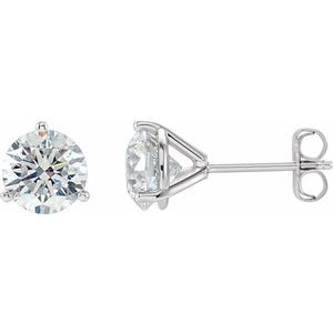 Platinum 2 CTW Natural Diamond Stud Earrings