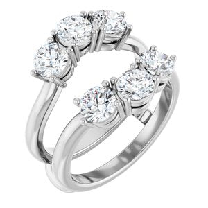 Platinum 2 CTW Lab-Grown Diamond Ring Guard