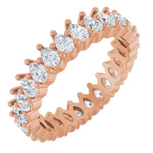 14K Rose Gold 2 CTW Lab-Grown Diamond Eternity Band Size 4.5