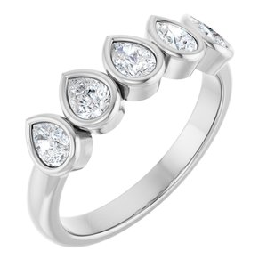 Platinum 3/4 CTW Lab-Grown Diamond Anniversary Band