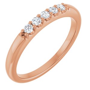 14K Rose Gold 1/6 CTW Lab-Grown Diamond Anniversary Band