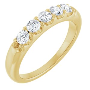 14K Yellow Gold 1/2 CTW Natural Diamond Anniversary Band