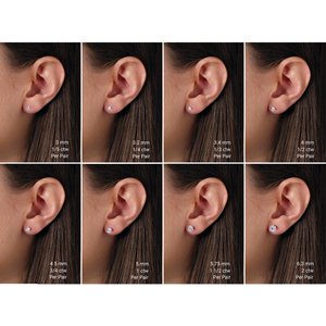 14K White Gold 2 1/2 CTW Lab-Grown Diamond Stud Earrings