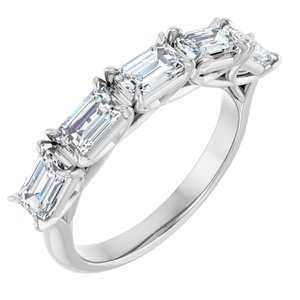 14K White Gold 1 3/4 CTW Natural Diamond Anniversary Band