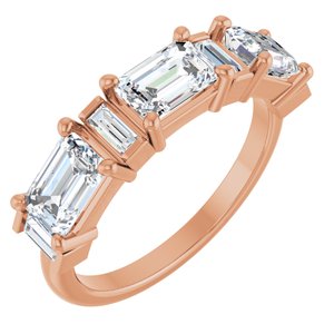 14K Rose Gold 2 CTW Natural Diamond Anniversary Band