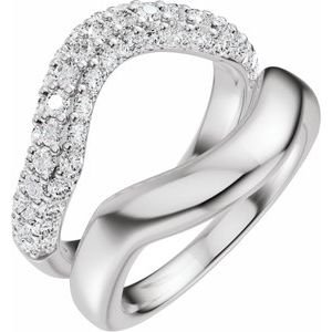 Platinum 1 CTW Lab-Grown Diamond Ring Guard