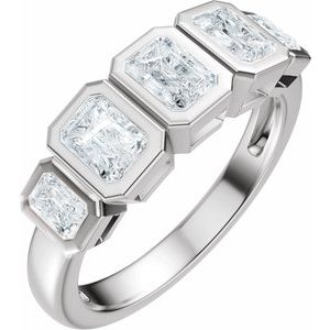 14K White Gold 1 1/3 CTW Lab-Grown Diamond Anniversary Band