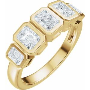 14K Yellow Gold 1 1/3 CTW Lab-Grown Diamond Anniversary Band