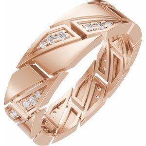 14K Rose Gold 1/4 CTW Natural Diamond Eternity Band