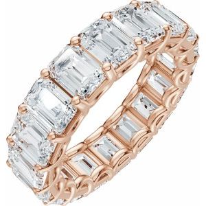 14K Rose Gold 7 1/2 CTW Natural Diamond Eternity Band
