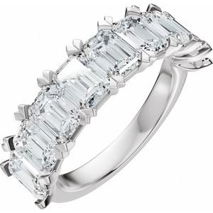 Platinum 3 5/8 CTW Natural Diamond Anniversary Band