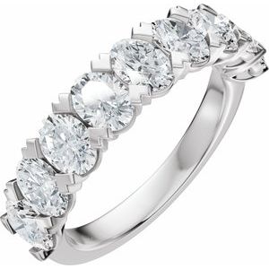Platinum 2 1/3 CTW Natural Diamond Anniversary Band