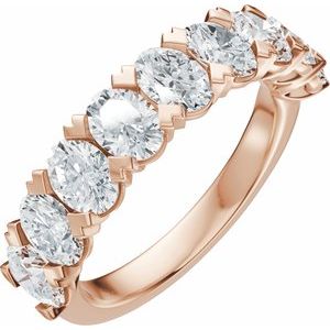 14K Rose Gold 2 1/3 CTW Natural Diamond Anniversary Band