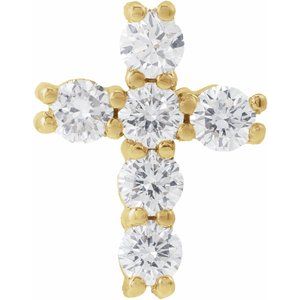 14K Yellow Gold 1/4 CTW Lab-Grown Diamond Pendant