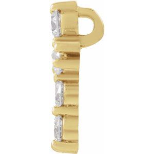 14K Yellow Gold 1/4 CTW Lab-Grown Diamond Pendant