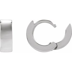 Sterling Silver Hinged 12 mm Hoop Earring