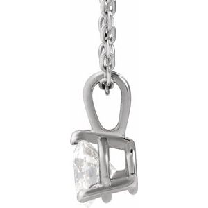 Platinum 1/3 CTW Natural Diamond 18" Necklace