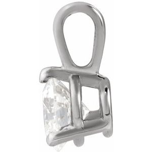 Sterling Silver 1/3 CTW Natural Diamond Pendant