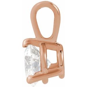 14K Rose Gold 1/3 CTW Natural Diamond Pendant