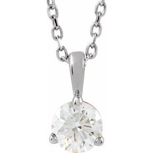 Platinum 1/3 CTW Natural Diamond 18" Necklace