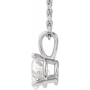 Sterling Silver 1/2 CTW Lab-Grown Diamond 18" Necklace