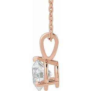 14K Rose Gold 1 CTW Natural Diamond 18" Necklace