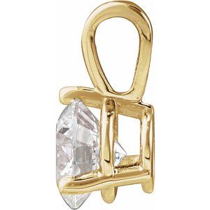 14K Yellow Gold 5/8 CTW Natural Diamond Pendant