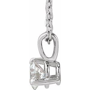 Platinum 1/4 CTW Lab-Grown Diamond 18" Necklace