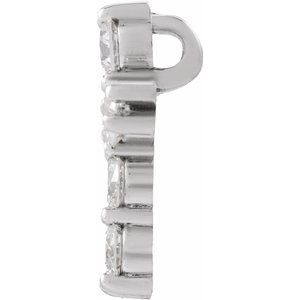 14K White Gold 1/4 CTW Lab-Grown Diamond Pendant