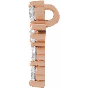 14K Rose Gold 1/4 CTW Lab-Grown Diamond Pendant