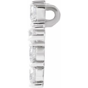 14K White Gold 1/3 CTW Lab-Grown Diamond Pendant