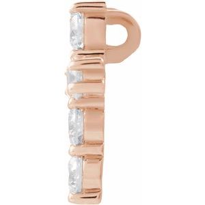 14K Rose Gold 1/3 CTW Lab-Grown Diamond Pendant