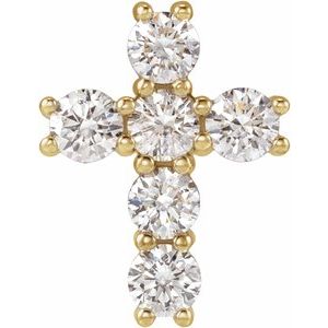 14K Yellow Gold 1/2 CTW Lab-Grown Diamond Pendant